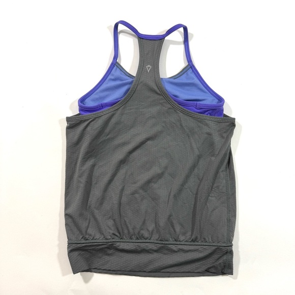 Ivivva Double Dutch Tank Top Grey Purple Size 8 - Picture 2 of 6